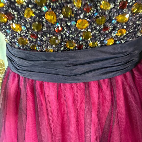 📌Maggie Sottero Flirt Richly Beaded Strapless Tulle Prom -Ball  - Formal Gown - Picture 8 of 16